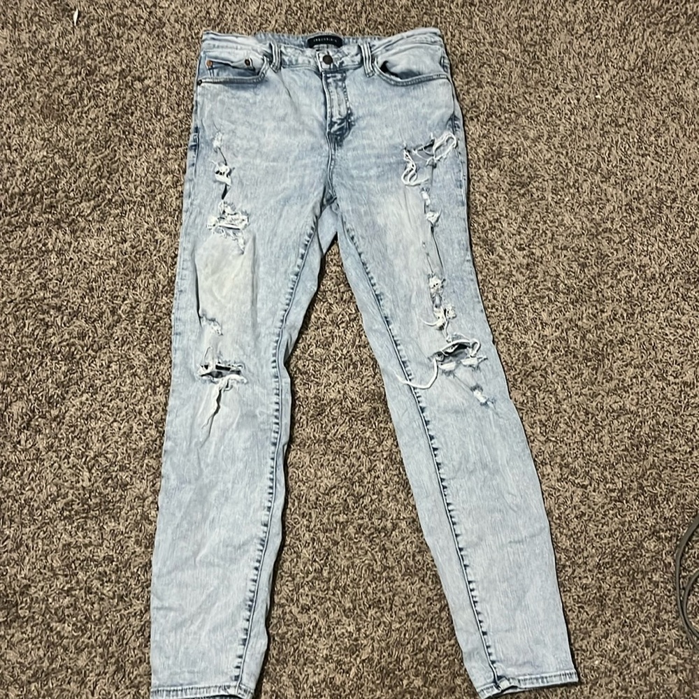 Mens ripped skinny jeans